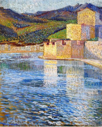 Las Murallas de Collioure, c.1915 de Henri Martin